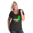thumbnail image 1 of NIB - Women's Plus Size Curvy T-Shirt - Lymphoma Cancer, 1 of 3