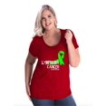 thumbnail image 1 of NIB - Women's Plus Size Curvy T-Shirt - Lymphoma Cancer, 1 of 5
