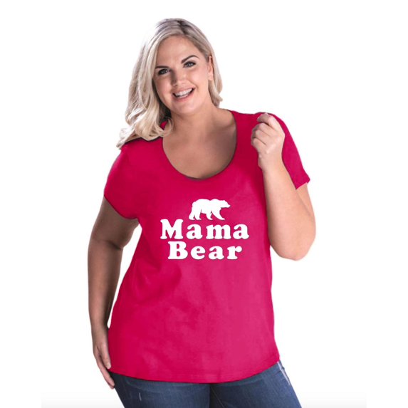NIB - Women's Plus Size Curvy T-Shirt - Mama Bear