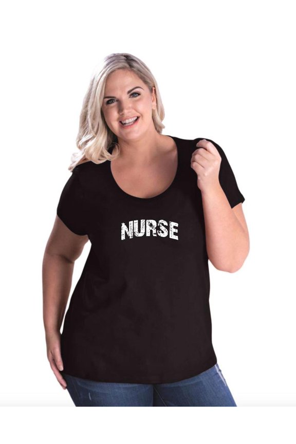 - Women's Plus Size Curvy T-Shirt - Nurse