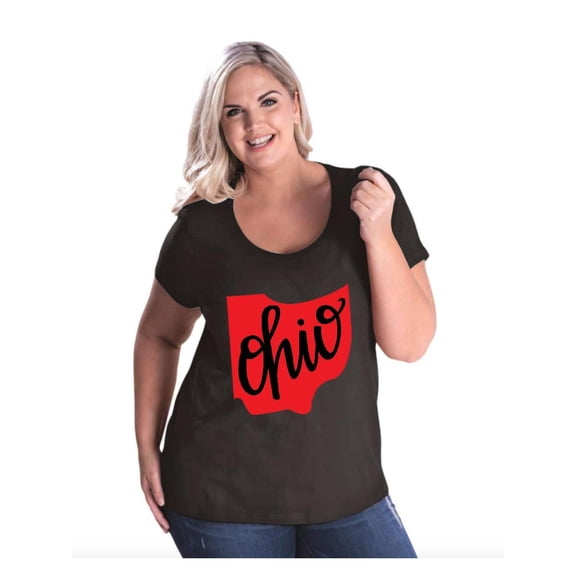 NIB - Women's Plus Size Curvy T-Shirt - Ohio