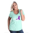 thumbnail image 1 of NIB - Women's Plus Size Curvy T-Shirt - Pancreatic Cancer, 1 of 4
