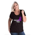 thumbnail image 1 of NIB - Women's Plus Size Curvy T-Shirt - Pancreatic Cancer, 1 of 5