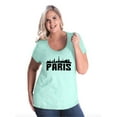 thumbnail image 1 of NIB - Women's Plus Size Curvy T-Shirt - Paris, 1 of 4
