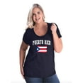 thumbnail image 1 of NIB - Women's Plus Size Curvy T-Shirt - Puerto Rico Flag, 1 of 4