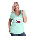 thumbnail image 1 of NIB - Women's Plus Size Curvy T-Shirt - Puerto Rico Flag, 1 of 4