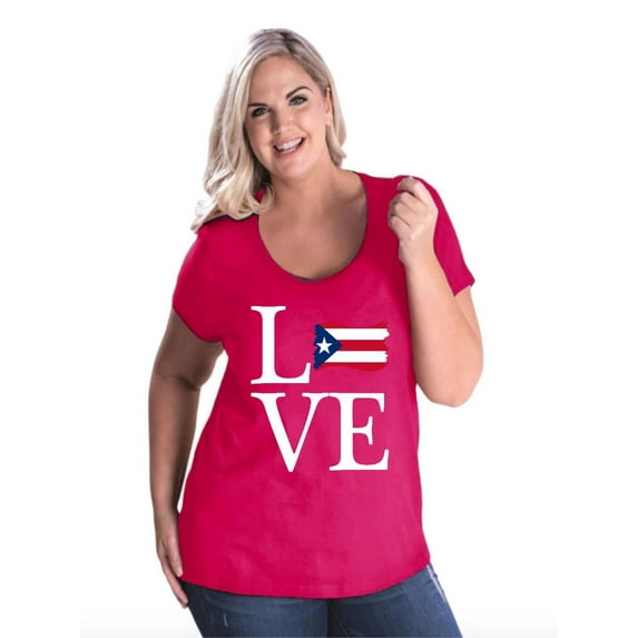 NIB - Women's Plus Size Curvy T-Shirt - Puerto Rico