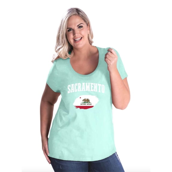 NIB - Women's Plus Size Curvy T-Shirt - Sacramento