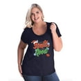 thumbnail image 1 of NIB - Women's Plus Size Curvy T-Shirt, up to Size 28 - Christmas Dear Santa, 1 of 4