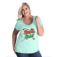 thumbnail image 1 of NIB - Women's Plus Size Curvy T-Shirt, up to Size 28 - Christmas Dear Santa, 1 of 4