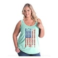 thumbnail image 1 of NIB - Women's Plus Size Tank Top - American Flag 4th of July, 1 of 3