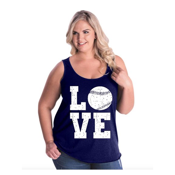 NIB - Women's Plus Size Tank Top - Baseball