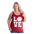 thumbnail image 1 of NIB - Women's Plus Size Tank Top - Baseball, 1 of 3