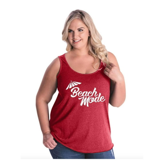 NIB - Women's Plus Size Tank Top - Beach