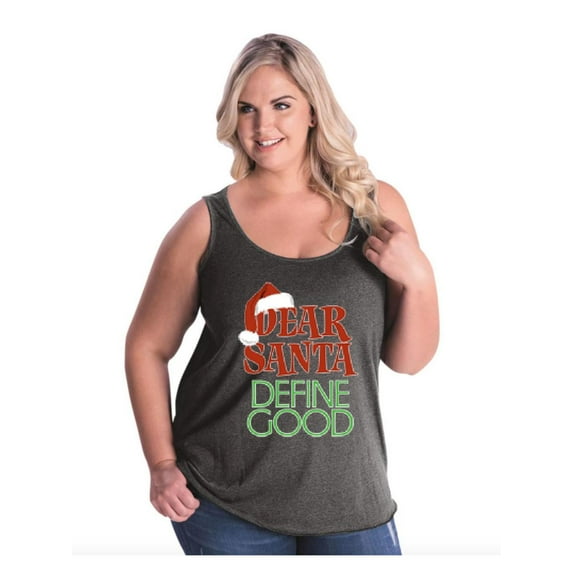 NIB - Women's Plus Size Tank Top - Christmas Define Good