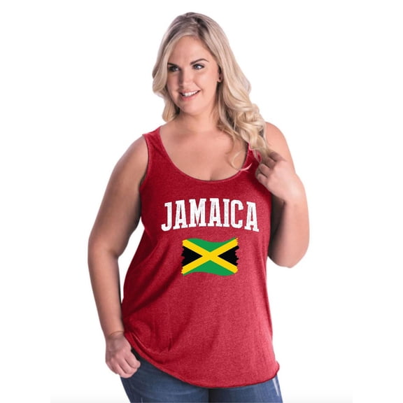 NIB - Women's Plus Size Tank Top - Jamaica Flag