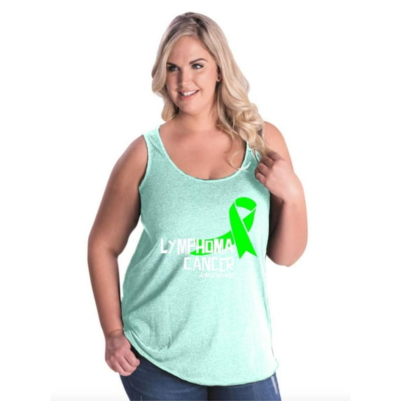 NIB - Women's Plus Size Tank Top - Lymphoma Cancer