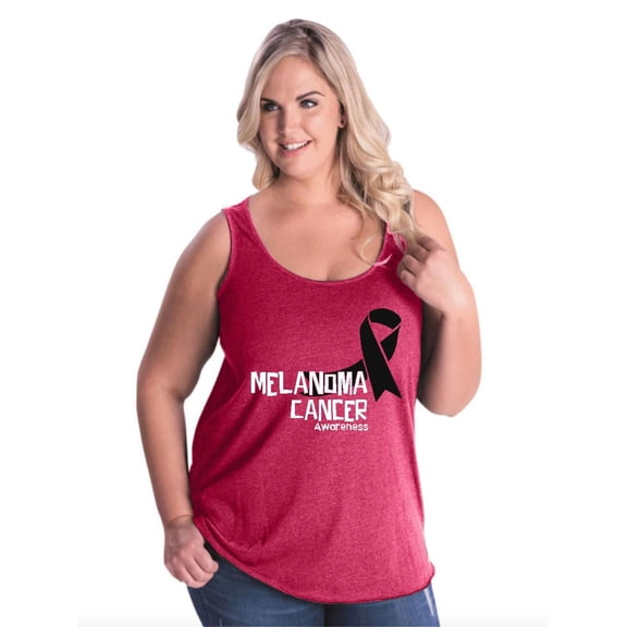 NIB - Women's Plus Size Tank Top - Melanoma Skin Cancer