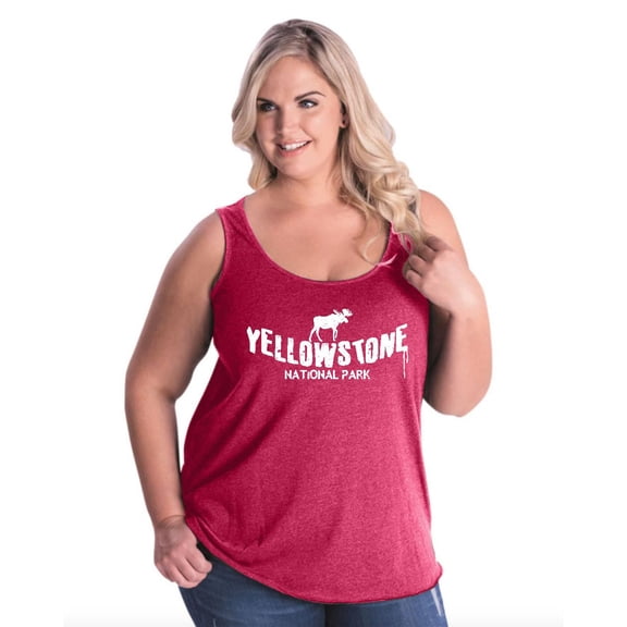 NIB - Women's Plus Size Tank Top - National Park Yellowstone