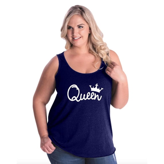 NIB - Women's Plus Size Tank Top - Queen Crown