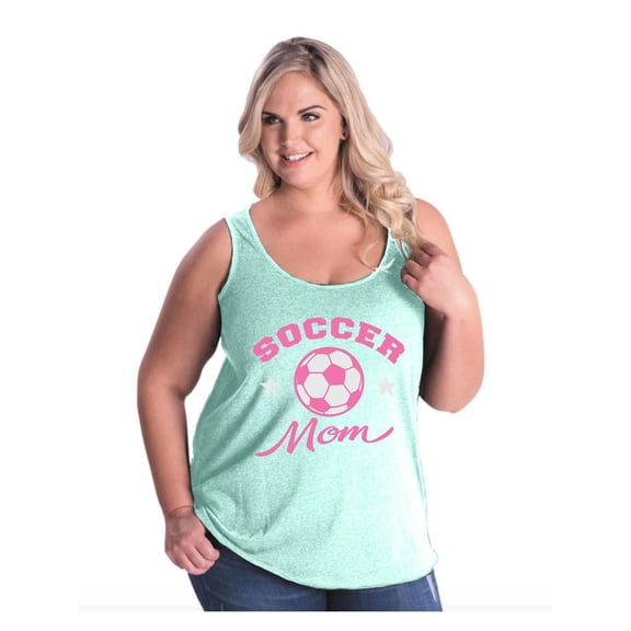 NIB - Women's Plus Size Tank Top - Soccer Mom