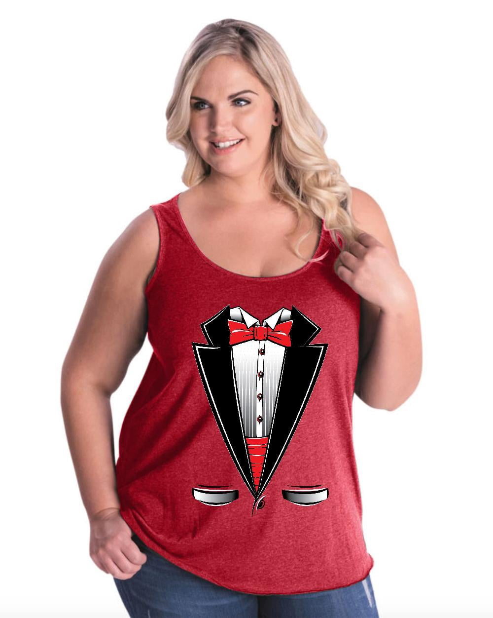 Prom Tank NIB - Women's Plus Size Tank Top - Tuxedo Prom Costume - Walmart.com