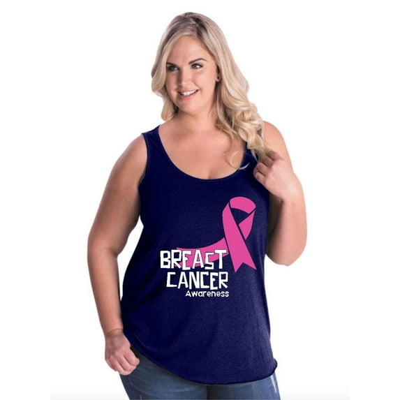NIB - Women's Plus Size Tank Top - Breast Cancer