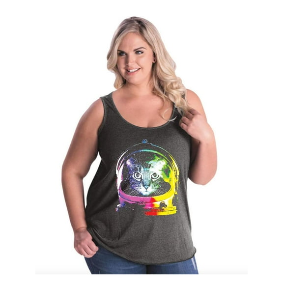 NIB - Women's Plus Size Tank Top - Space Cat
