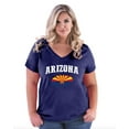 thumbnail image 1 of NIB - Women's Plus Size V-neck T-Shirt - Arizona, 1 of 3