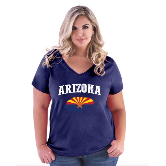 NIB - Women's Plus Size V-neck T-Shirt - Arizona