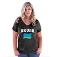 thumbnail image 1 of NIB - Women's Plus Size V-neck T-Shirt - Aruba, 1 of 3