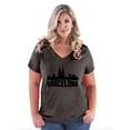 thumbnail image 1 of NIB - Women's Plus Size V-neck T-Shirt - Barcelona, 1 of 3