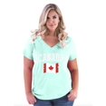 thumbnail image 1 of NIB - Women's Plus Size V-neck T-Shirt - Canada, 1 of 3