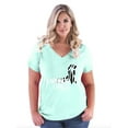 thumbnail image 1 of NIB - Women's Plus Size V-neck T-Shirt - Carcinoid Cancer, 1 of 3