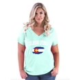 thumbnail image 1 of NIB - Women's Plus Size V-neck T-Shirt - Colorado Springs, 1 of 3