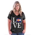 thumbnail image 1 of NIB - Women's Plus Size V-neck T-Shirt - Colorado, 1 of 3