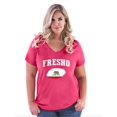 thumbnail image 1 of NIB - Women's Plus Size V-neck T-Shirt - Fresno, 1 of 3