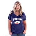 thumbnail image 1 of NIB - Women's Plus Size V-neck T-Shirt - Fresno, 1 of 4