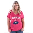 thumbnail image 1 of NIB - Women's Plus Size V-neck T-Shirt - Kentucky Girl, 1 of 3