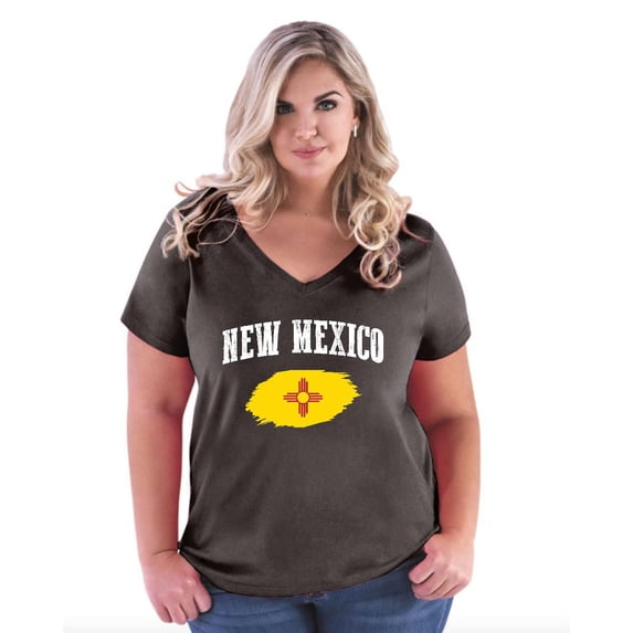 NIB - Women's Plus Size V-neck T-Shirt - New Mexico