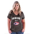 thumbnail image 1 of NIB - Women's Plus Size V-neck T-Shirt - Ohio Girl, 1 of 3