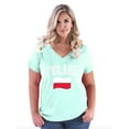 thumbnail image 1 of NIB - Women's Plus Size V-neck T-Shirt - Poland, 1 of 3
