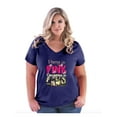 thumbnail image 1 of NIB - Women's Plus Size V-neck T-Shirt - Pretty in Pink Dangerous in Camo, 1 of 3