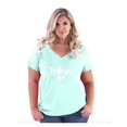 thumbnail image 1 of NIB - Women's Plus Size V-neck T-Shirt - Tokyo, 1 of 3