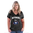 thumbnail image 1 of NIB - Women's Plus Size V-neck T-Shirt - Wyoming Girl, 1 of 5