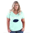 thumbnail image 1 of NIB - Women's Plus Size V-neck T-Shirt - Alaska Flag, 1 of 3