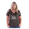 thumbnail image 1 of NIB - Women's Plus Size V-neck T-Shirt, up to Size 28 - California Bear, 1 of 5