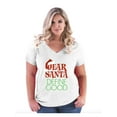 thumbnail image 1 of NIB - Women's Plus Size V-neck T-Shirt - Christmas Define Good, 1 of 5