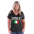 thumbnail image 1 of NIB - Women's Plus Size V-neck T-Shirt, up to Size 28 - Italy, 1 of 5
