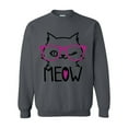 thumbnail image 1 of NIB - Women's Plus Sweatshirts and Hoodies - Meow Cute Cat Kitty, 1 of 5